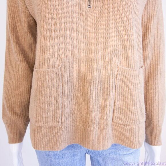 NEW Madewell Glenbrook Half-Zip Pullover Sweater, women's size L - Picture 6 of 16